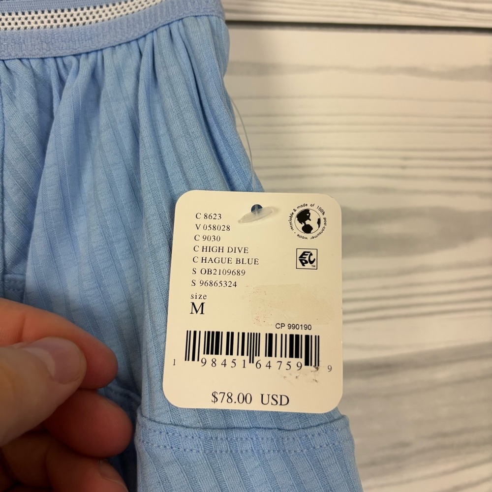 FP Movement Free People Sultry Skort High Dive Blue Medium NWT - Picture 7 of 12